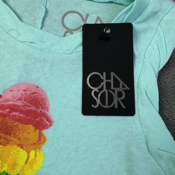 Chaser Shirt Kids 10 Girls Tank Top Rainbow Ice Cream Graphic Cotton Girly NEW - Picture 2 of 12
